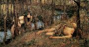 John William Waterhouse A Naiad (mk41) oil painting picture wholesale